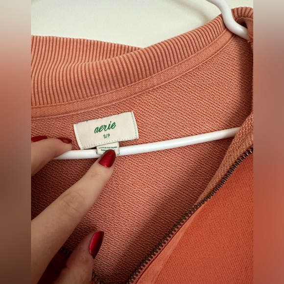 Orange aerie quarter zip - Picture 2 of 3